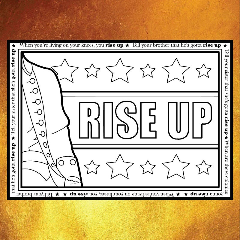 Coloring Broadway - Hamilton Musical Inspired Broadway Postcards (Set of 4), Rise Up, Hamilton Musical Merchandise, Printed on Matte Card Stock (5â€ x 7â€), Ideal Gift for a Broadway Theater Lover - Image 3